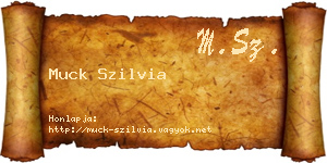Muck Szilvia névjegykártya